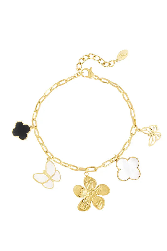 Bedelarmband flower child